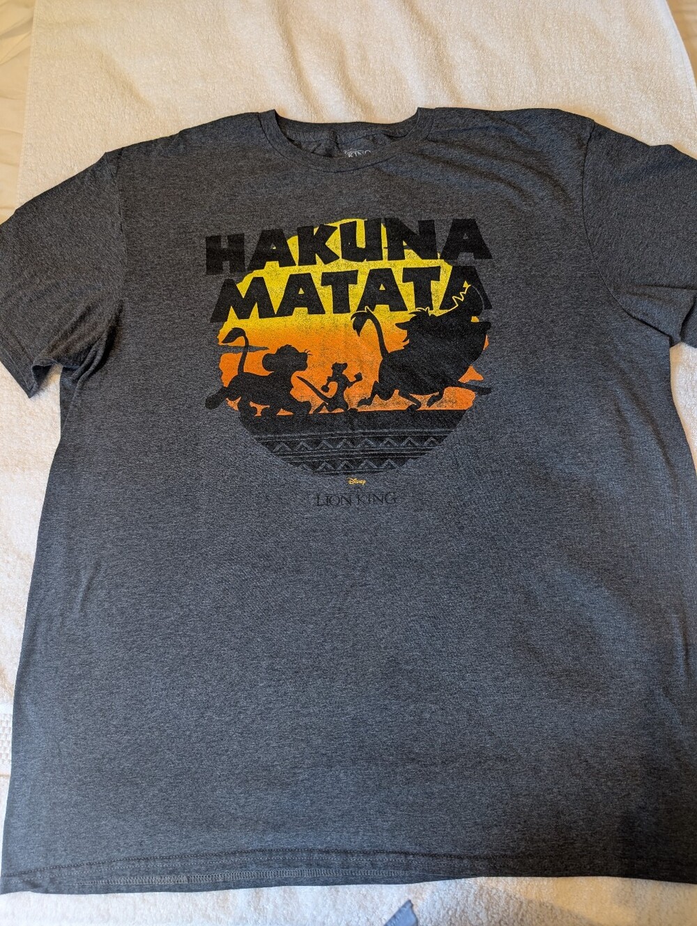 Disney Lion King Hakuna Matata Graphic Tee XL Oversized Sunset Sunset Tee Simba